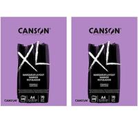 Kalanka-Canson Xl Marker - Bloc 100 Feuilles De Papier Blanc Semi-Transparent A4 70g/M² (Lot De 2)