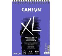 KALANKA-CANSON XL Mixed Media Textured - Album spiralé 30 feuilles A4 300g/m² - Blanc