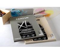 KALANKA-CANSON XL Sand Grain - Album 40 feuilles papier sablé A3 160g/m² - Gris