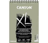 KALANKA-CANSON XL Sand Grain - Album 40 feuilles papier sablé A4 160g/m² - Gris