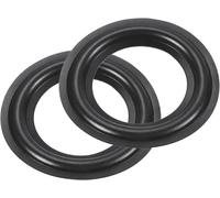 KALANKA-Caoutchouc Haut-Parleur Mousse Bord Encercler Anneaux 2.5 Pouce 39mm x 66mm Perforé Caisson Basse Anneaux Remplacement Pièces pour Haut-Parleur Réparation ou DIY Foncé Vert 2 pcs