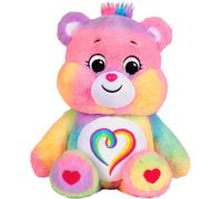 KALANKA-Care Bears - Peluche Togetherness Bear, 22 cm Ourson Arc-en-ciel Unique, Cadeau Idéal dès 3 Ans, Jouet à Collectionner Doux et Inclusif