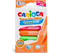 KALANKA-CARIOCA temperello Neon 42675 Lot de 6 bâtons de peinture pour poster Couleurs assorties