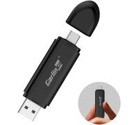 KALANKA-CarlinKit 2025 Le Tout Nouveau sans Fil CarPlay Mini Adaptateur, Compatible avec 98% des Voitures équipées de CarPlay Filaire, Design à Double tête USB C/A, WiFi 5GHz