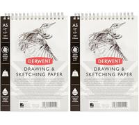 KALANKA-- Carnet de Croquis A5 Portrait avec Dos Rigide, 30 Feuilles de Papier Non-Acide, Reliure Spirale, Qualité Professionnelle, 2300140 (Lot de 2)