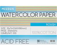 Kalanka-Carnet De Papier Aquarelle: 20 Feuilles De Carnet Aquarelle 26 X 18cm - 100% Coton - 300 Gsm Bloc De Papier Aquarelle Sans Acide Pour Aquarelle Gouache Encre - Grain Torchon