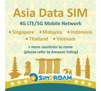 KALANKA-Carte SIM de données Uniquement pour l'asie du Sud-Est Indonésie, Malaisie, Singapour, Thaïlande, Vietnam 1Go par Jour sur Internet Haut débit 4G LTE
