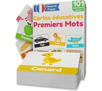 KALANKA-Cartes Éducatives Premiers Mots Flashcards Enfants 1-3 Ans Bébé Jeu d¿Apprentissage 101 Supports d¿Éveil Uniques Dès 12 Mois Jouet Développement Langage & Parole