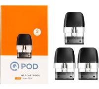 KALANKA-Cartouche Q Pod 0,6/0,8/1,2 ohm 2 ml/3 ml à remplissage latéral pour Sonder Q/Wenax Q/Wenax Q Pro/Wenax Q Mini/Sonder Q2 / Wenax Q2 / Digi Q Vista - Sans nicotine ni liquide