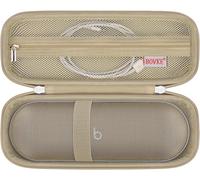 KALANKA-Cas Compatible Beats Pill sans Fil Bluetooth Haut - Parleur Beats Pill Portable Haut - Parleur Stand Pochette avec Maille supplémentaire Ligne de Charge Poche Champagne Gold