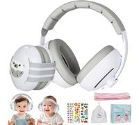 KALANKA-Casque Anti Bruit Bébé,2 en 1 Écouteurs pour Bébés,Réduire de 25 dB,Bandeau et Arceau Réglable,Protections Auditives pour Bébés de 0 à 48 Mois,Ldéal pour Dormir,Voyager,Environnements Bruyant