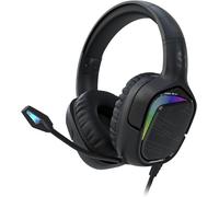 KALANKA-Casque de Jeu avec Micro, écouteurs de contrôle Filaire pour PC/PS4/PS5/Xbox/Switch, Son Surround stéréo Jack 3,5 mm, Godets à mémoire Douce