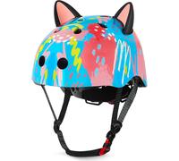 Kalanka-Casque Vélo Enfant Filles 8-14 Ans Casque Trottinette Pour Fille Adolescents Avec Oreilles De Chat Diy, Réglables Casques De Protection Roller Enfant Pour Skateboard, Cyclisme, Patinage