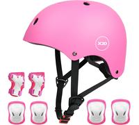 Kalanka-Casque Vélo Enfant Sets De Protection Enfant De 3-13 Ans Genouillères Coudières Protège-Poignets Réglables Kit De Protection Filles Garçons Rollers Skate Trottinette Skateboard
