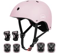 Kalanka-Casque Vélo Enfant Sets De Protection Enfant De 3-13 Ans Genouillères Coudières Protège-Poignets Réglables Kit De Protection Filles Garçons Rollers Skate Trottinette Skateboard