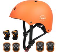 Kalanka-Casque Vélo Enfant Sets De Protection Enfant De 3-13 Ans Genouillères Coudières Protège-Poignets Réglables Kit De Protection Filles Garçons Rollers Skate Trottinette Skateboard