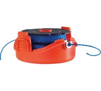 KALANKA-Cassette avec Bobine de Rechange pour Coupe-Bordures, Bobine Reflex Plus A Déroulement Automatique, 2 x 6 m de Fil en Nylon Reflex Plus, Fil de ¿1,5 mm, A6442-XJ Noir/Bleu/Rouge