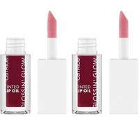 Kalanka-Catrice Cosmetics Glossin' Glow Tinted Lip Oil Huile À Lèvres, Protecteur, Effet Colorant, Avec Huiles, Naturel, Lumineux (4 Ml) (Lot De 2)