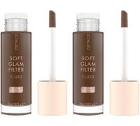 Kalanka-Catrice Soft Glam Fluide Filtre, Base, N° 098, Marron, Nourrissant, Naturel, Brillant, Radieux, Végétalien, Sans Huile, Sans Parfum, Sans Alcool, 30 Ml (Lot De 2)