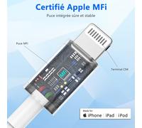 Kalanka-Cavo Usb-C A Lightnning 1m+2m [Certificato Mfi] Cavo Usbc Iphone Caricabatterie Rapido Power Filo Lightning Usb C Per Iphone 14 13 12 Pro Max Mini/11/Xs/X/8 Plus/2020 Se/Ipad(2pack)