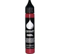 KALANKA-CERNIT CE1500030400C - Un flacon de pâte polymère liquide - Gel 30 ml - Pâte à Modeler à Cuire - Couleur rouge