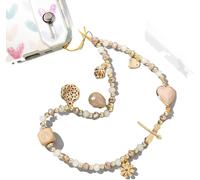 Kalanka-Chaîne De Téléphone Portable Bohème Anti-Perdue - Chaîne De Téléphone Universelle - Perles Colorées - Amour C?Ur - Sangle De Téléphone Portable - Breloque Pour Téléphone Portable - Pour Femme