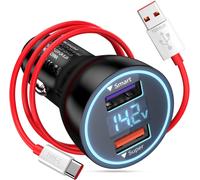 KALANKA-Chargeur Charge Rapide 2 Ports 80W avec cable USB A ¿¿ C 1M 3A pour OnePlus 15R, 13R, 13, 12, 12R, 11 5G, 10 Pro, Prise d'adaptateur USB pour North 5, CE5, CE4 Lite, 3,65W pour OnePlus 9 Pro