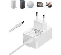 KALANKA-Chargeur de Remplacement 30W pour Echo 3e/4e Gén, Echo Show 8/10/15, Echo Plus 2e Gén ¿ Adaptateur Secteur avec Câble 1,5 m Blanc Compatible Alexa