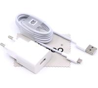 KALANKA-Chargeur pour d'origine Huawei HW-050100E01 1A + Câble de Charge Micro USB pour Huawei P8/P8 Lite/P8 Lite 2017/P9 Lite/P10 Lite avec Chiffon de Nettoyage mungoo