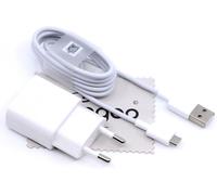 KALANKA-Chargeur pour d'origine Huawei HW-050100E01 1A + Câble de Charge Micro USB pour Huawei P8/P8 Lite/P8 Lite 2017/P9 Lite/P10 Lite avec Chiffon de Nettoyage mungoo
