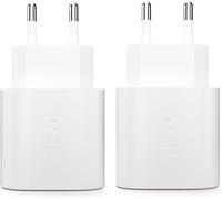 KALANKA-Chargeur pour Samsung Charge Rapide, 2-Pack 25W Prise USB C pour Samsung Galaxy S25 S24 S23 S22 S21 S20 FE/Ultra, Note 20, A71 A55 A54 A53 A36 A34 A16 A15 A14 M34 M53, iPhone, Chargeur Teleph