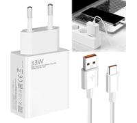 KALANKA-Chargeur Rapide 33 W, Chargeur et Cable USB C 2M 6A Turbo, Type C Adaptateur Secteur pour 11 Lite / 10T Pro / 10T / Note 13 5G / 12S / 11 / 11S / 10 Pro etc