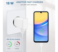 Kalanka-Chargeur Rapide Pour Xiaomi Avec Câble De 1.2m, Pour Redmi Note 13/13c/13 Pro/12/12 Pro 5g/11 S/10 T Lite/11t/A3/9/M4/M6,Adaptateur Secteur Usb, Pour Samsung Galaxy Et Tablettes 18w Prise Usb