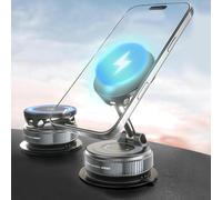 Kalanka-Chargeur Sans Fil Magnétique Maglock 15 W, Support De Téléphone Portable, Support De Téléphone Portable, Ventouse Super Puissante Et Magnétique, Réglable Et Pliable À 360 Degrés Rotatif À 360