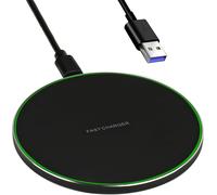 KALANKA-Chargeur sans Fil Rapide 20W à Induction Qi ¿ Station de Recharge Universelle pour iPhone 16/15/14/13/12, Galaxy S25/S24/S23/S22/S21, Hua-wei, Xiao-mi, Air-Pods et Autres Appareils Compatible