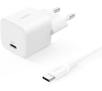 Kalanka-Chargeur Secteur Usb-C (25w, Câble Usb-C De 60 W Et De 1 M, Prise Usb Pour Smartphone, Pd 3.0 Avec Pps, Pour Apple Iphone 16 Serie, Ipad Pro, Samsung Galaxy S25, Nintendo Switch, Etc., Blanc)