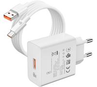 KALANKA-Chargeur USB 66 W et 2 m Cable USB C pour Honor Magic8 Lite 5G 7 Lite 6 Lite,6 A Charge Rapide Adaptateur Chargeur et Cable Type C pour Honor 90 70 Lite 200 Pad 9 MagicPad 2 X8a MatePad