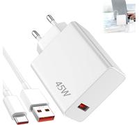 KALANKA-Chargeur USB C 45W,Chargeur Rapide avec Cable USB C 1,5M,Chargeur Portable pour Poco x7 Pro Pad 5 6 Note 12S 13 14 12 POCO Pad 10T M6 Mi Pro Lite