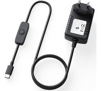 KALANKA-Chargeur USB C 5,1V 3A Type C Adaptateur Secteur pour Raspberry Pi 4 modèle B Version 1GB / 2GB / 4GB, Bloc d'alimentation USB-C 5.1V 3000mA avec Interrupteur Marche/arrêt, Prise européenne