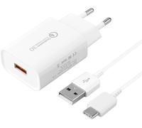 KALANKA-Chargeur USB, Chargeur Rapide Adaptateur Secteur avec 1,5M Cable USB C Compatible avec Samsung Galaxy S21,S20 FE,S10e, S10,S9,S8 Plus, A13 A54 A53 A50 A71 A32 A42 A33, Z Flip3,Z Fold3,M53 5G,