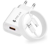 KALANKA-Chargeur USB Rapide 18W avec Câble USBC 2M pour Samsung Galaxy A15/A53/A13/A14/A16/S10/S9/S8/A32/A21S/A53/S23/S22/S21, Xiaomi, iPhone 15 16 17 Pro Max, QC 3.0 Chargeur USBC Rapide Adaptateur