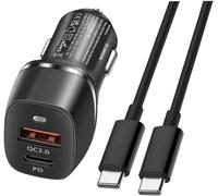 KALANKA-Chargeur Voiture Rapide USB C 38W et câble Compatible avec iPhone 15/16,Samsung Galaxy,Google Pixel,Huawei,Motorola