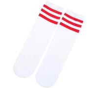 Kalanka-Chaussettes Rayées Pour Enfant - Chaussettes De Sport - Pour Garçons Et Filles - Blanc Et Rouge