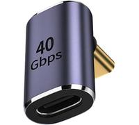 KALANKA-ChenYang CY Adaptateur USB C Mâle Vers Femelle, USB4 Type C 90 Degrés Coudé Vers le Haut/Bas, 100 W Puissance Data 8K Connecteur d'Extension Vidéo