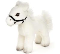 KALANKA-Cheval Debout, Blanc (sans sellette) - 23 cm (Longueur) - Peluche, Doudou