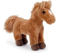 KALANKA-Cheval en Peluche Brun Clair ¿ Animal en Peluche Doux de 20 cm ¿ Adorable Cheval Jouet pour Filles et garçons
