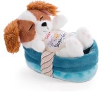 KALANKA-Chien avec Panier en Peluche 12 cm \u2013 Sleeping Pets Peluches Animaux Endormis Cocker Spaniel pour Filles, Garçons, Nébés \u2013 Jouet Doux à Câliner, pour Jouer, Dormir \u2013 Doudous Chi