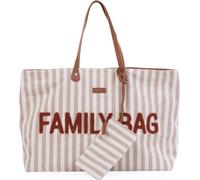 Kalanka-Childhome, Family Bag, Sac À Langer, Sac De Voyage/Week-End, Grande Contenance, Pochette Incluse Détachable, Rayures Terracotta