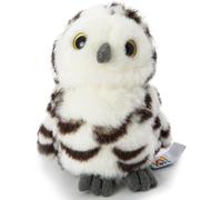 KALANKA-- Chouette Neige bébé - 12 cm (Hauteur) - Oiseau en Peluche - Doudou