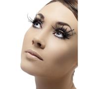 Kalanka-Cils À Plumes, Noirs, Avec Plumes, Colle Incluse Halloween, Carnaval